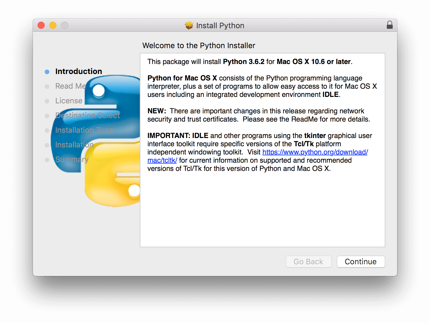 Manual Install Python On Mac